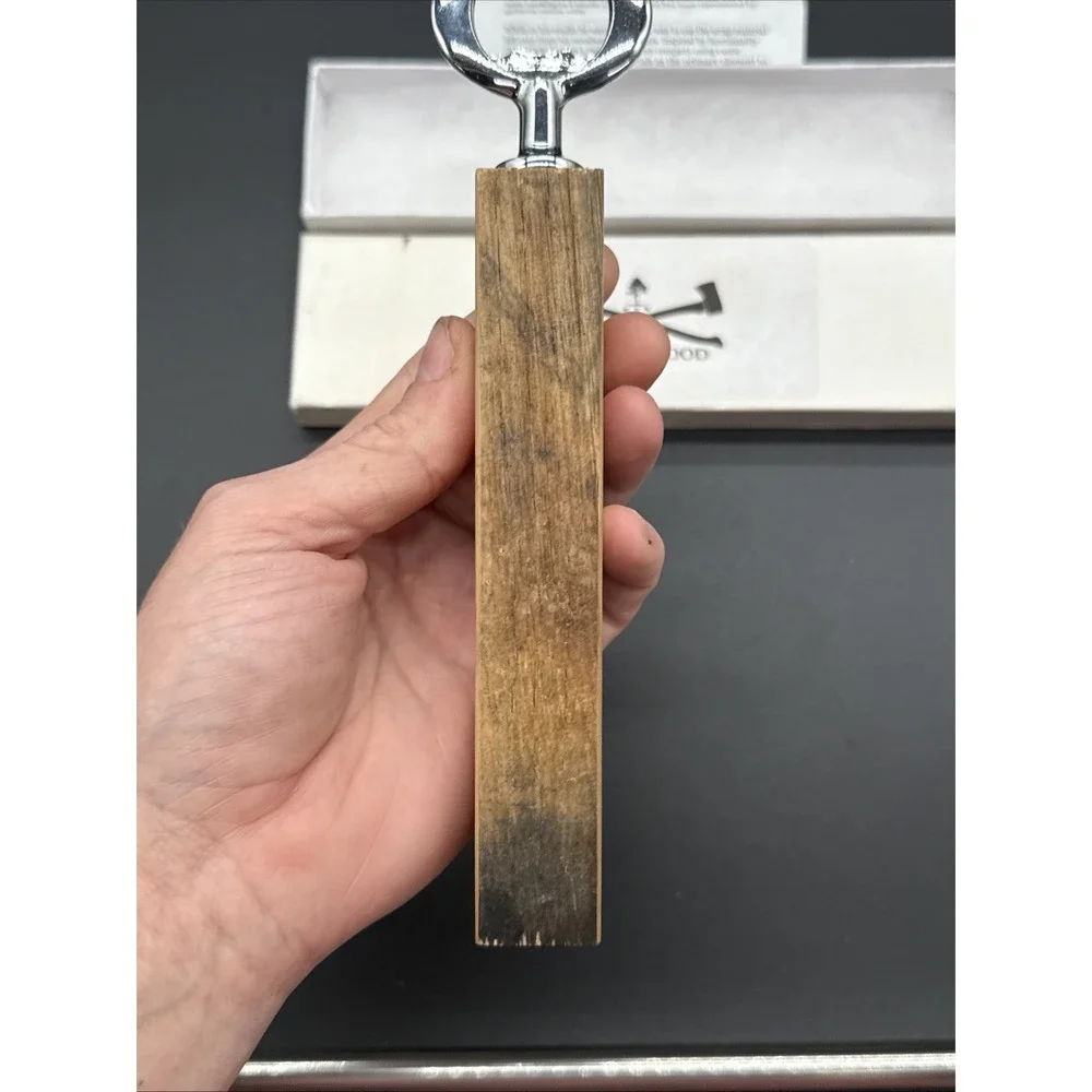 Switchwood Whiskey Barrel‎ Wood bottle opener NEW IN BOX!  With City Scen